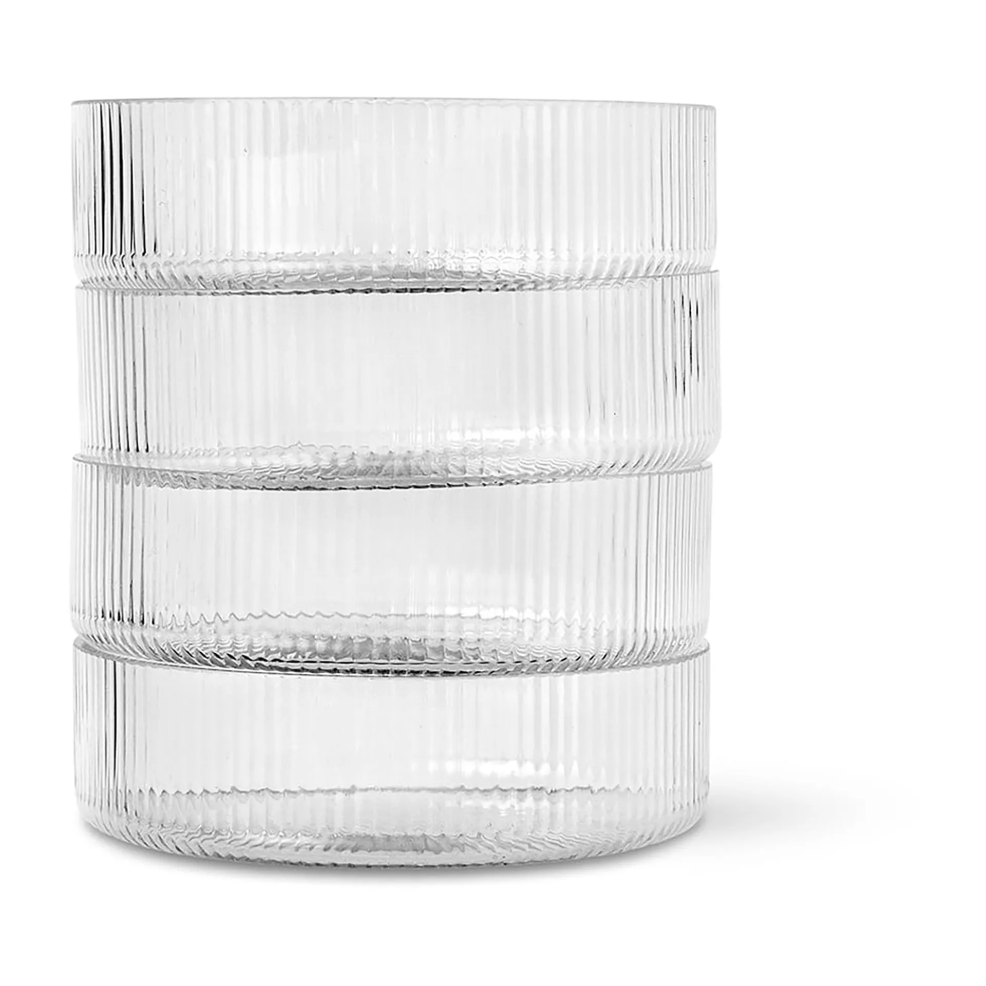Ripple Müslischüssel 4er-Pack, Clear Ferm Living