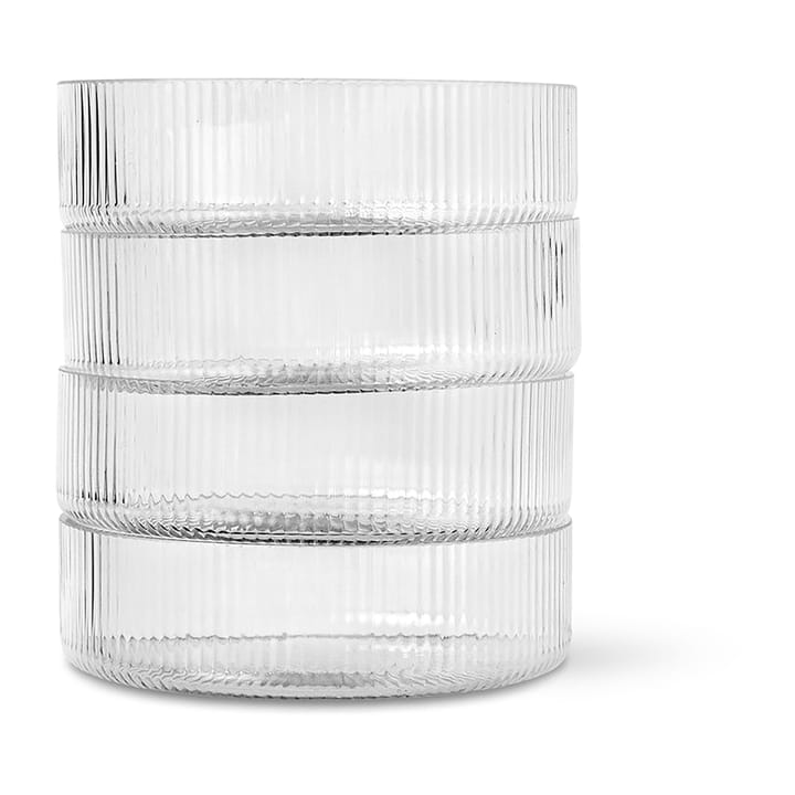 Ripple Müslischüssel 4er-Pack - Clear - ferm LIVING