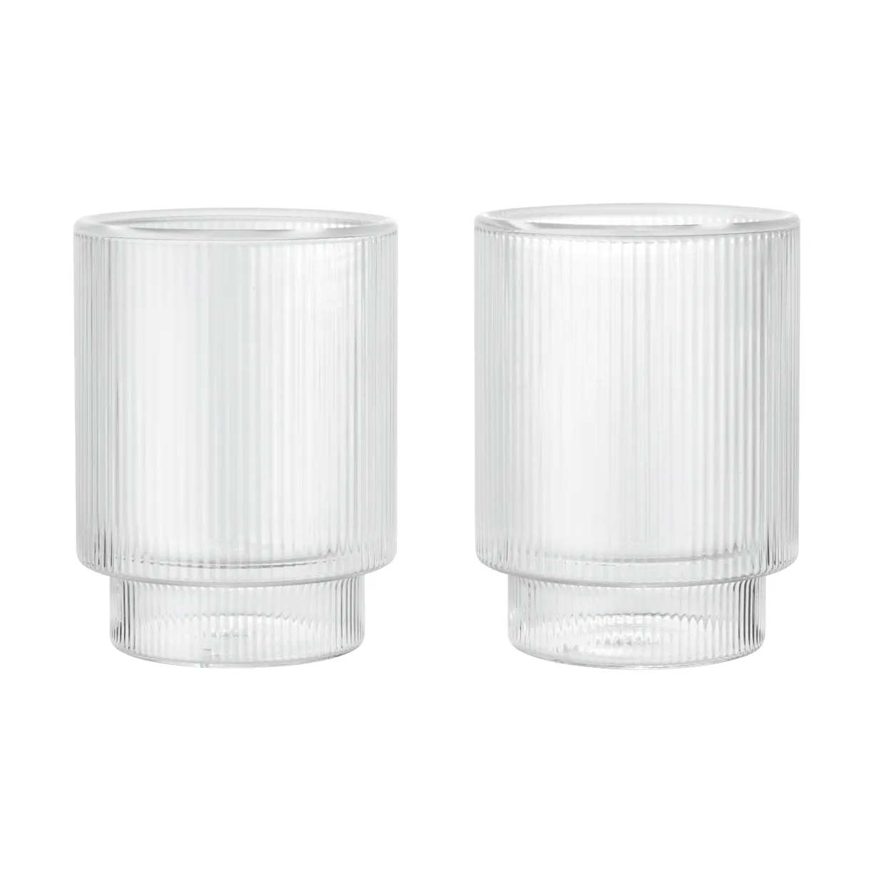 Ripple Thermal Glas 22 cl, 2er-Pack, Clear Ferm Living