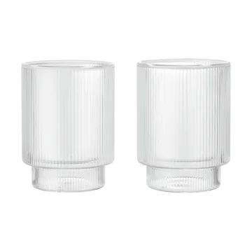 Ripple Thermal Glas 22 cl, 2er-Pack - Clear - Ferm Living