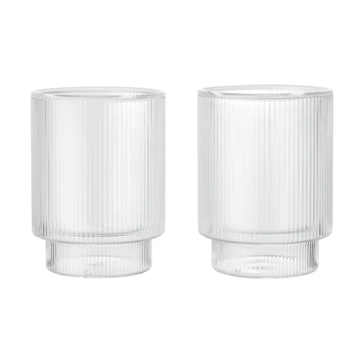 Ripple Thermal Glas 22 cl, 2er-Pack - Clear - Ferm Living