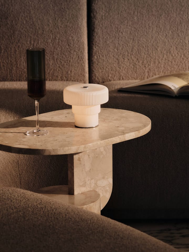 Ripple tragbare Tischleuchte 10 cm, White Ferm Living