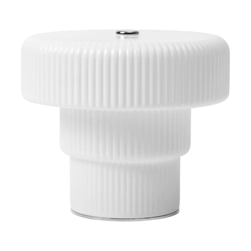 Ripple tragbare Tischleuchte, White, 10cm Ferm Living