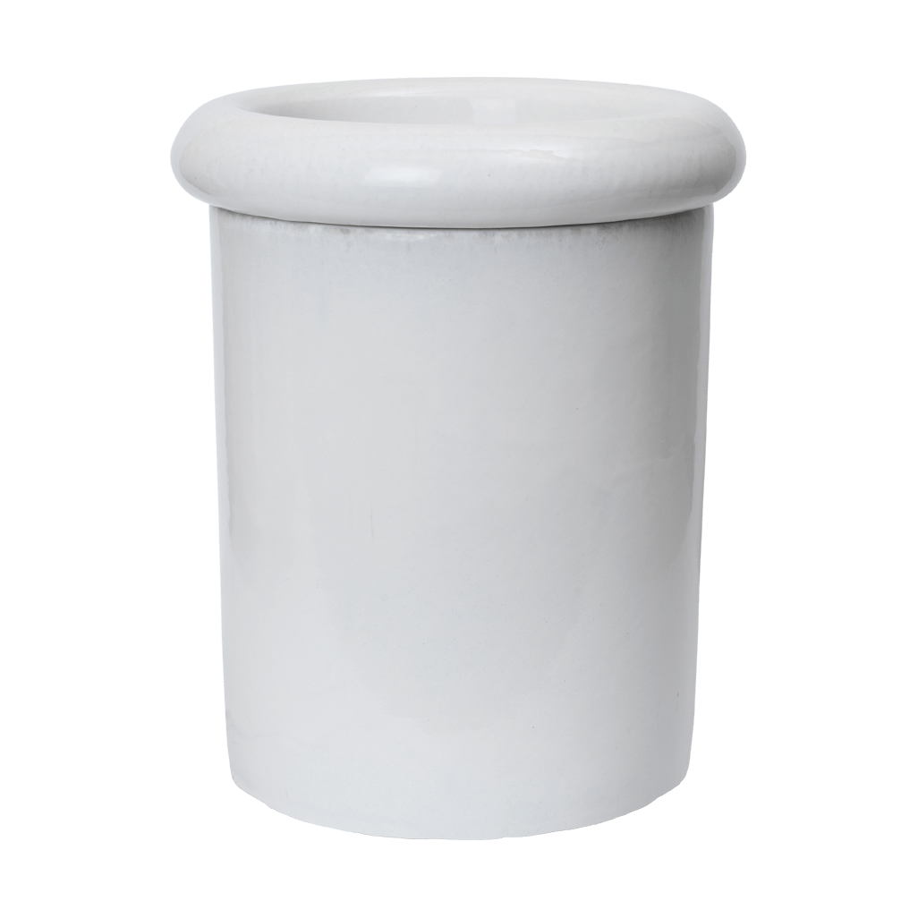 Ferm Living Rollo Blumentopf o31x36 cm White | Skandinavisches Design | Blumentöpfe | Weiß