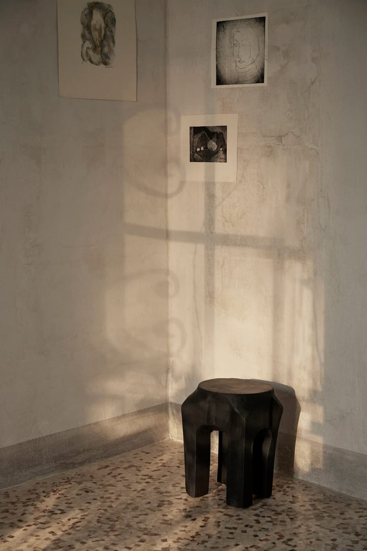 Root Hocker Ø30 x 40cm, Black stained Ferm Living