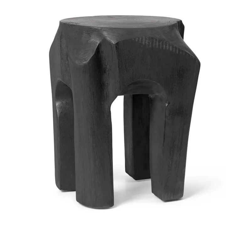 Root runder Hocker Ø30x40 cm - Black stained - Ferm Living