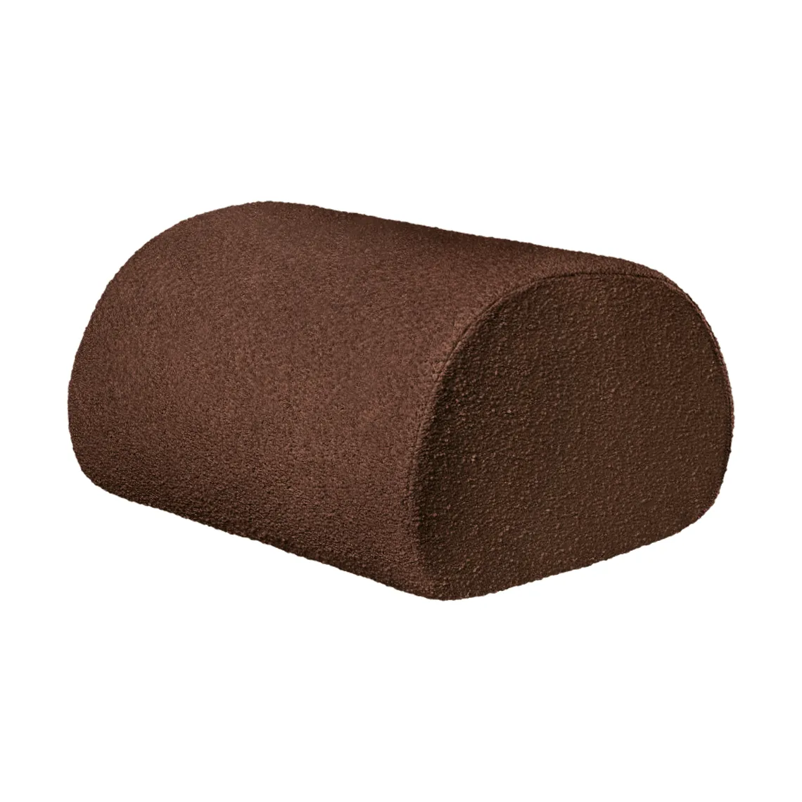 Rouli Pouf pure bouclé, Chestnut brown Ferm Living