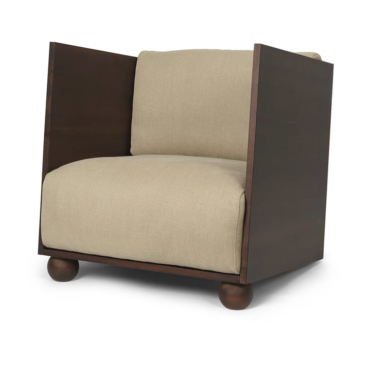 Rum Loungesessel rich linen, Dark stained-natural Ferm Living