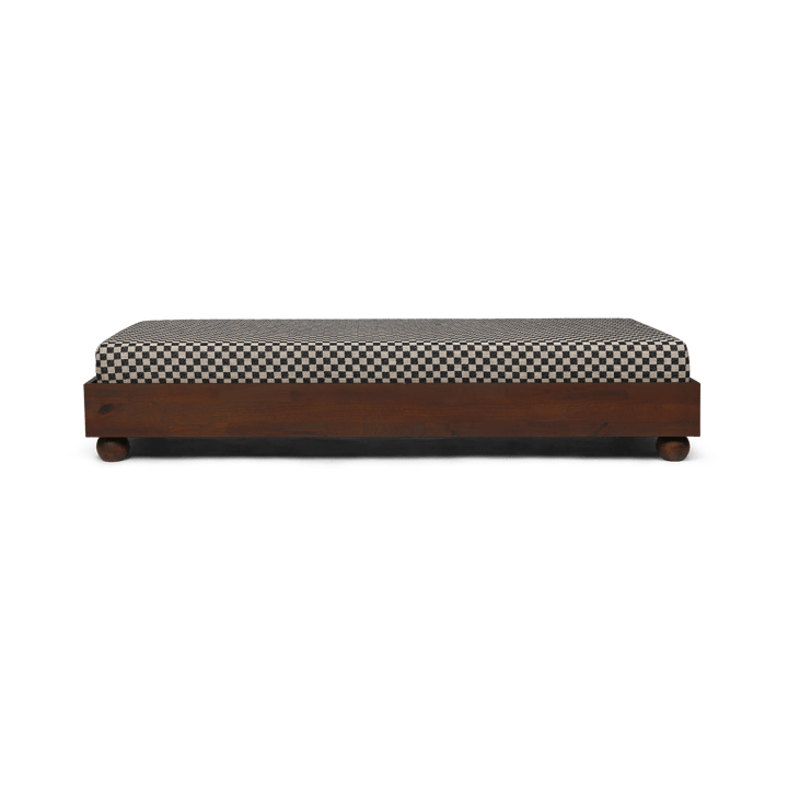 Rum Tagesbett check - Dark Stained-Sand-Black - ferm LIVING