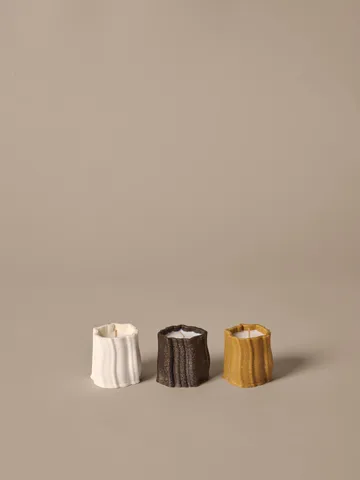 Rylith Duftkerze 13 h 3-teilig - Feige, Zitronengras, Kamille - Ferm Living