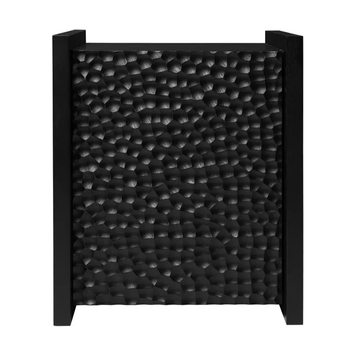 Scarni Beistelltisch - Dunkel gebeizte Esche, 38x40x45 cm - Ferm Living