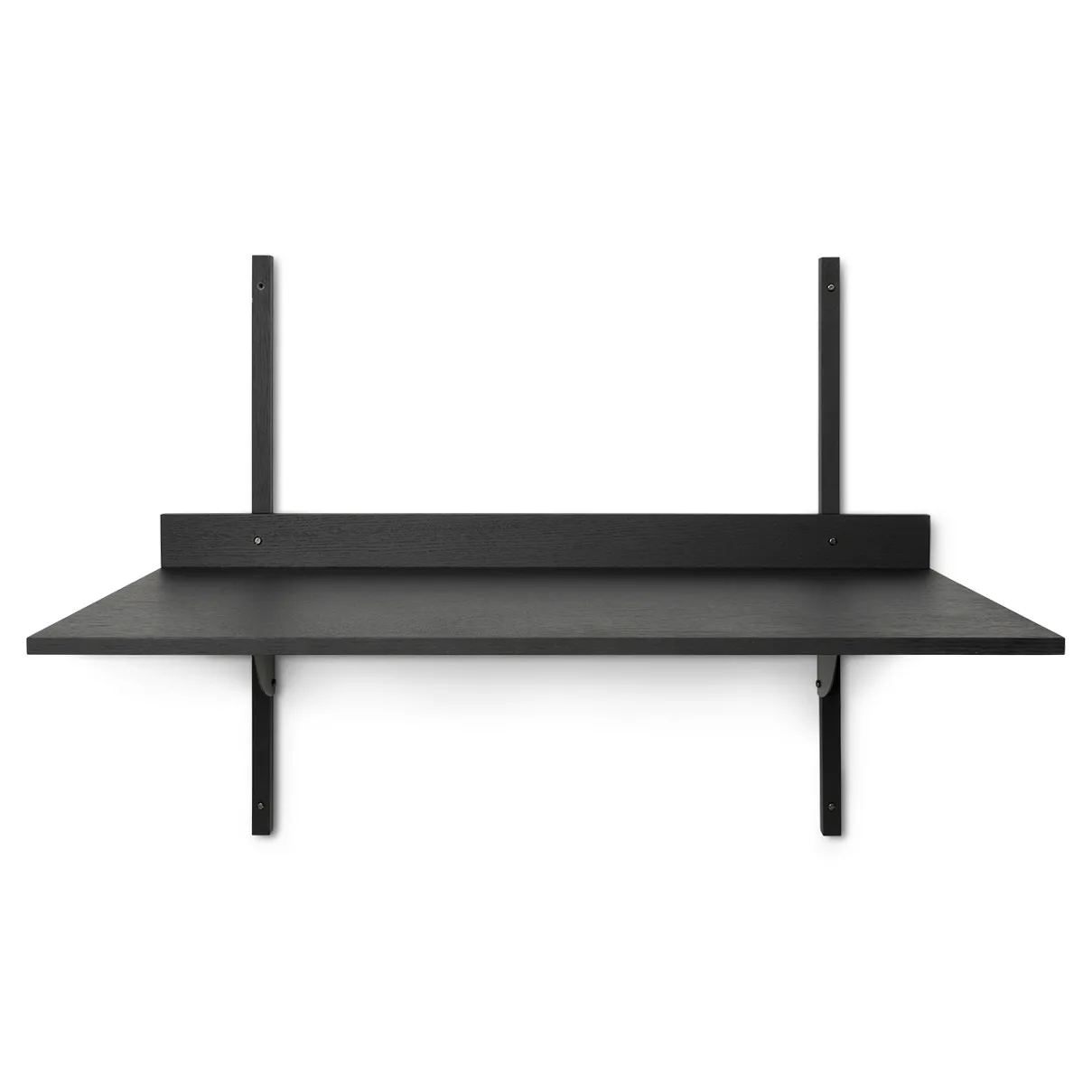 Sector Schreibtisch, Black ash-black brass Ferm Living