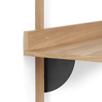 Sector Schreibtisch - Oak-black brass - ferm LIVING