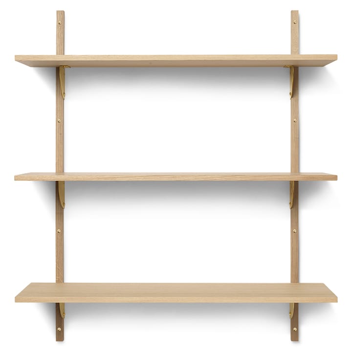 Sector Wandregal L/L - Eiche-Messing - Ferm LIVING