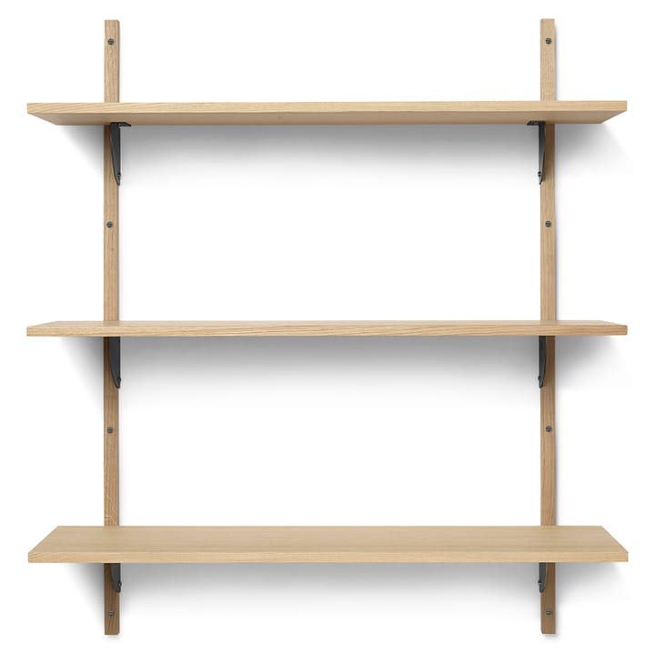 Sector Wandregal L/L - Eiche-schwarz - Ferm LIVING