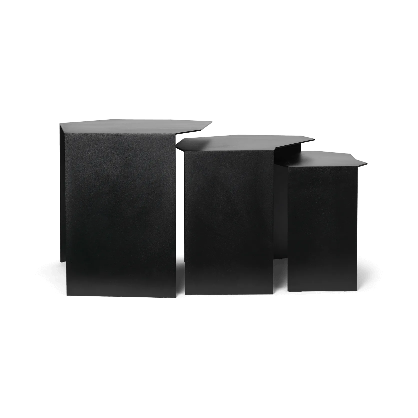 Shard cluster Beistelltisch 3er Pack, Black Ferm Living