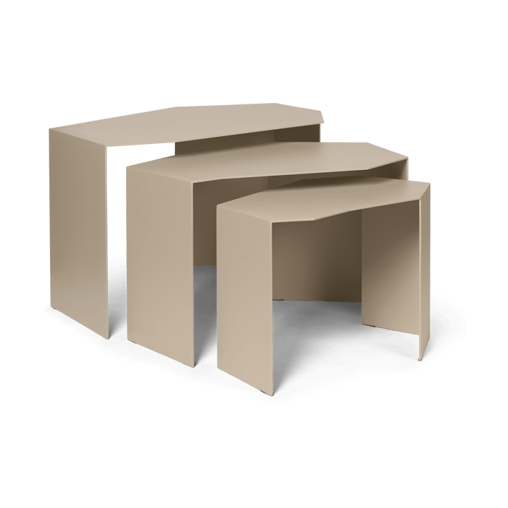 Shard cluster Beistelltisch 3er Pack - Cashmere - Ferm LIVING