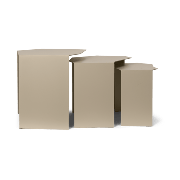 Shard cluster Beistelltisch 3er Pack - Cashmere - Ferm Living