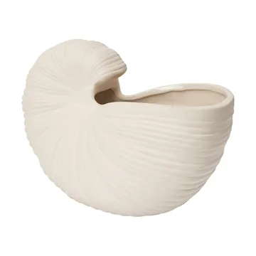Shell pot - Off-white, 23x11,5x16 cm - Ferm Living