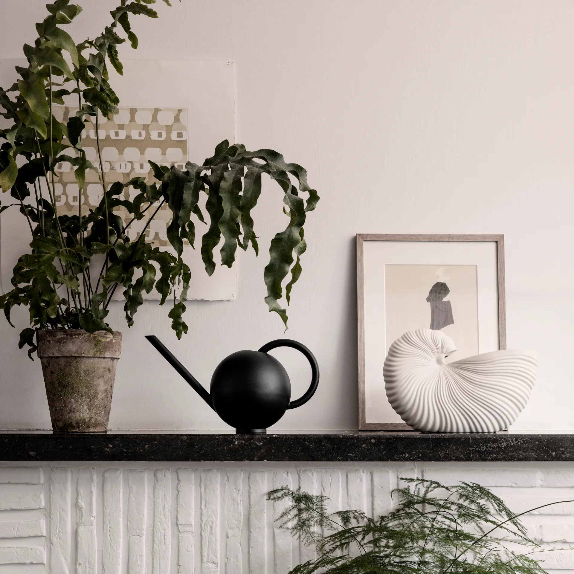 Shell pot, Off white, 31 x 15 x 21cm Ferm Living