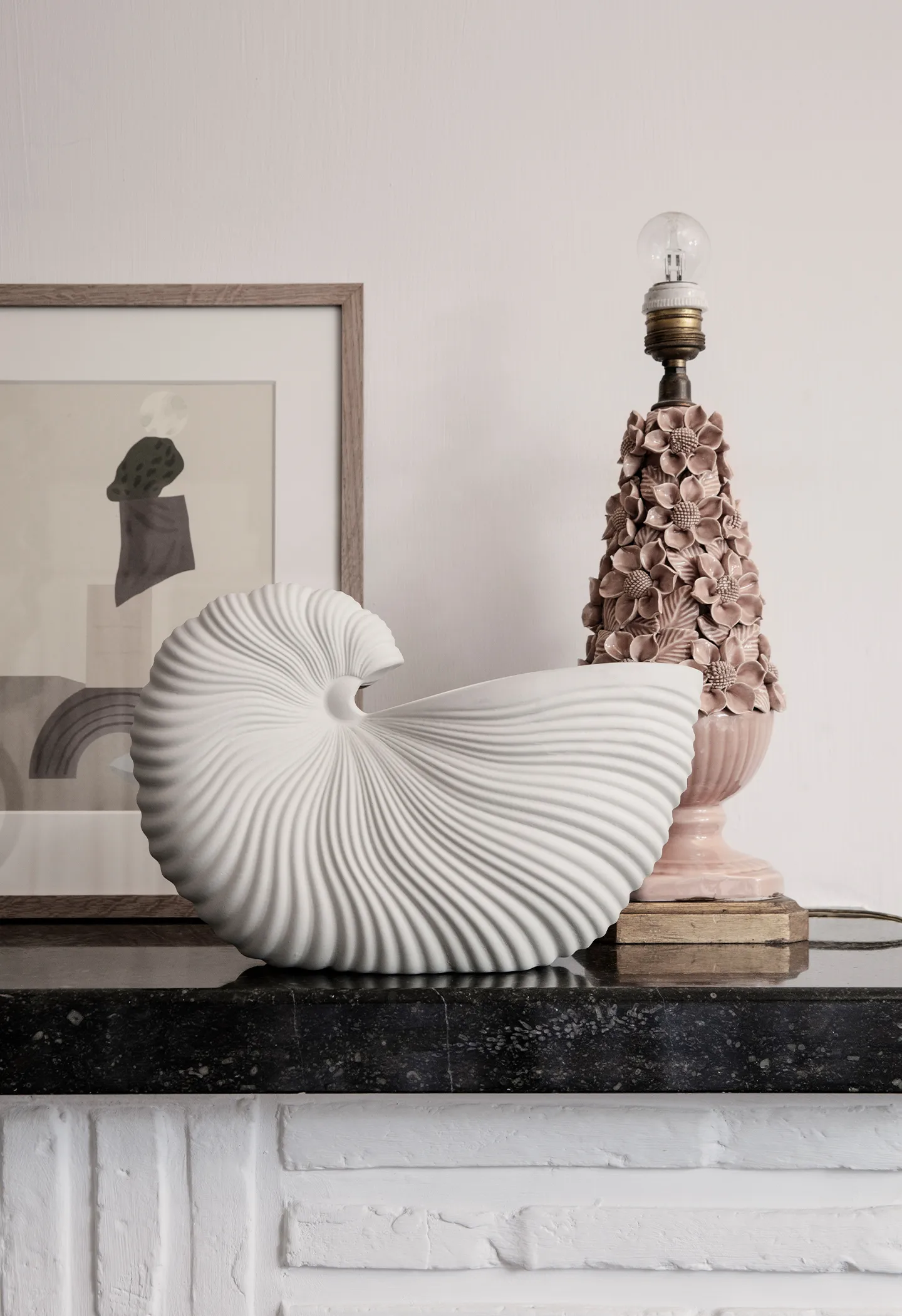 Shell pot, Off white, 31 x 15 x 21cm Ferm Living