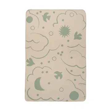 Skye Decke - Tea green-parchment, 80x120 cm - Ferm Living