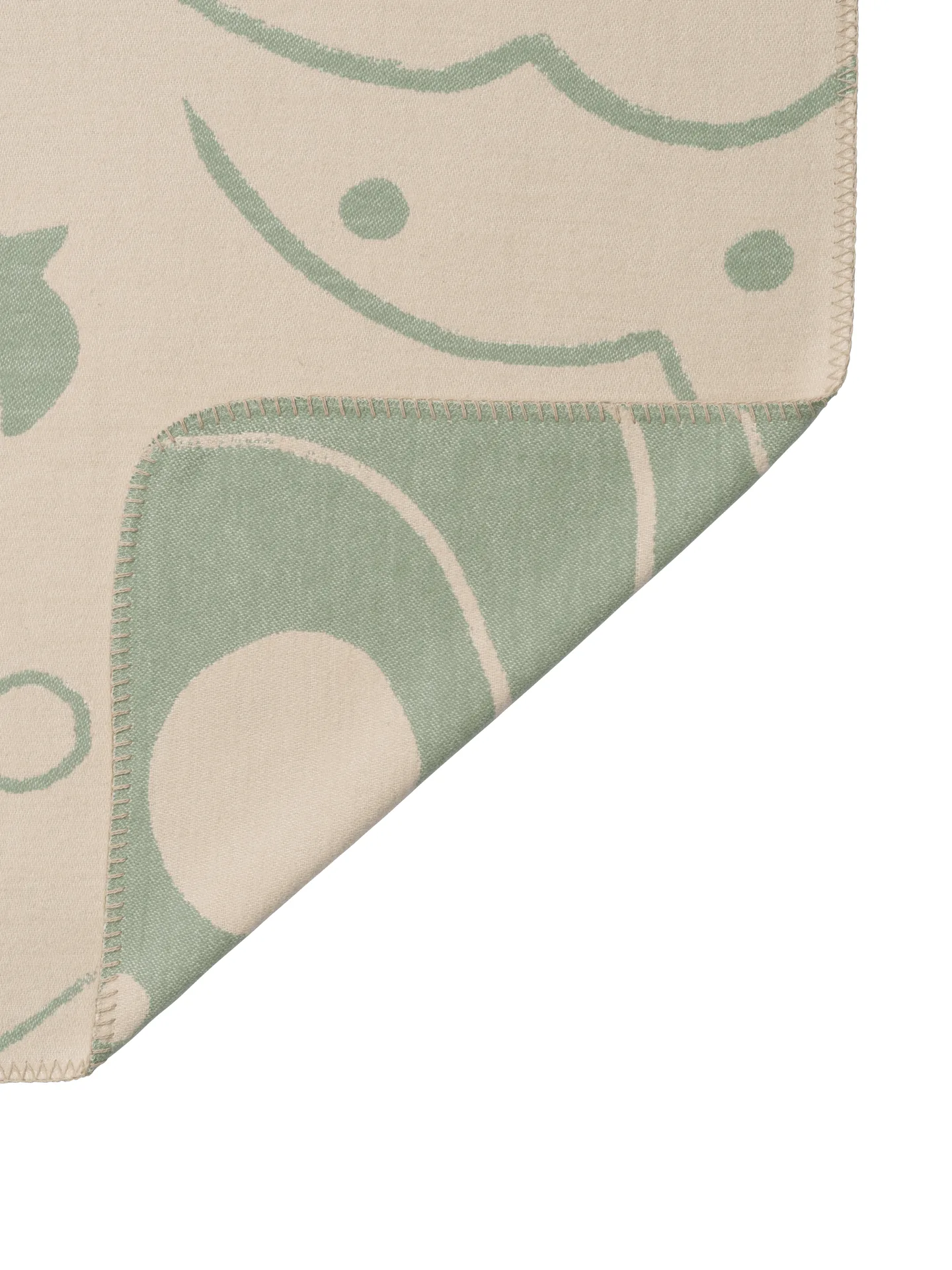 Skye Decke, Tea green-parchment, 80x120 cm Ferm Living