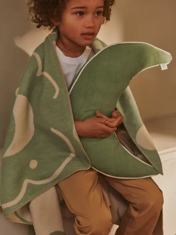 Skye Decke - Tea green-parchment, 80x120 cm - Ferm Living