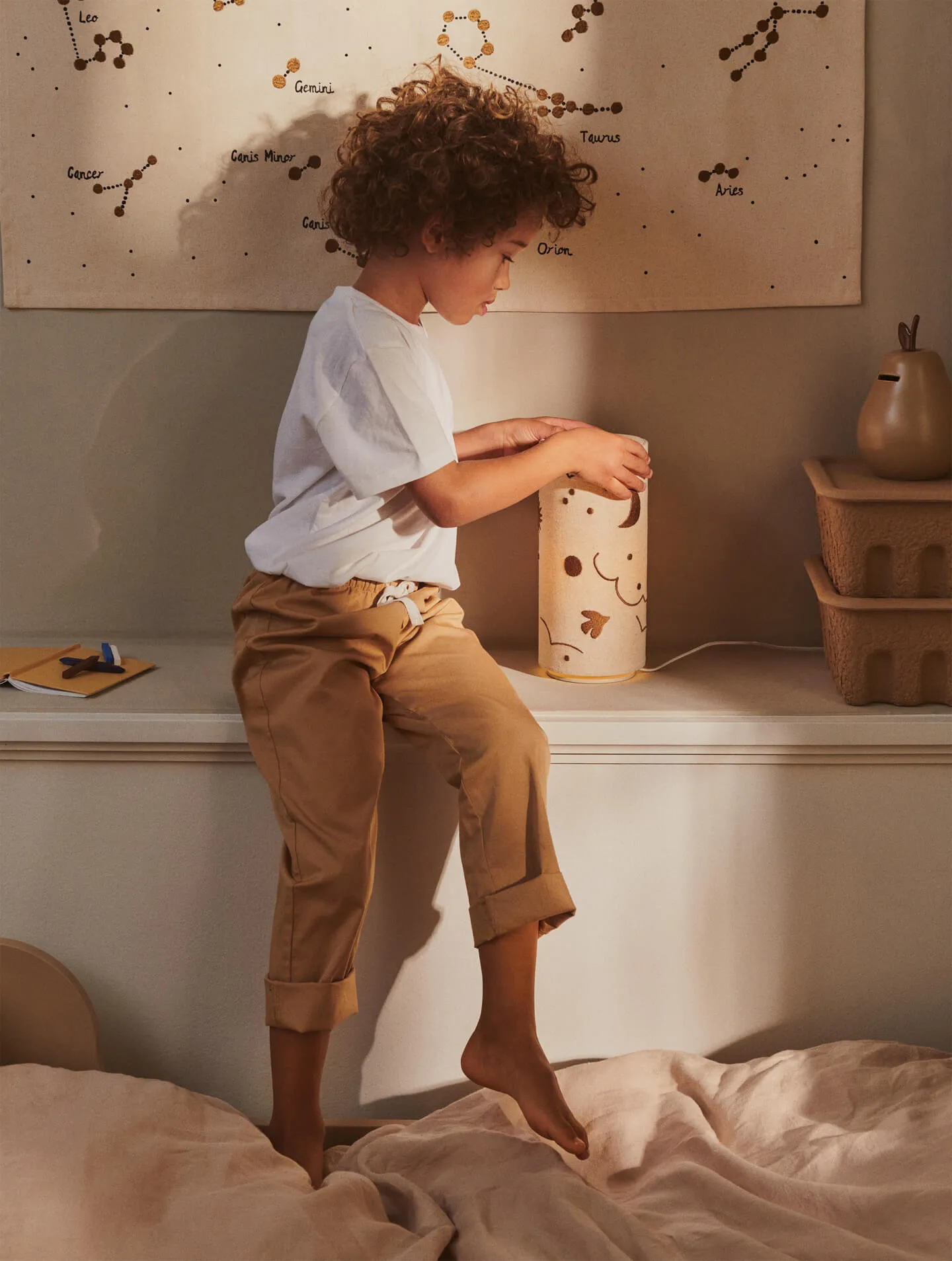 Skye Tischleuchte, Natural-bronze Ferm Living