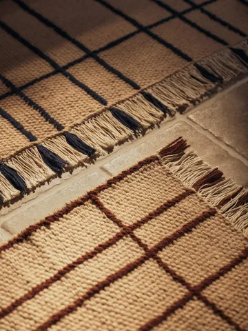 Späte Teppich - Parchment-indigo, 140x200 cm - Ferm Living