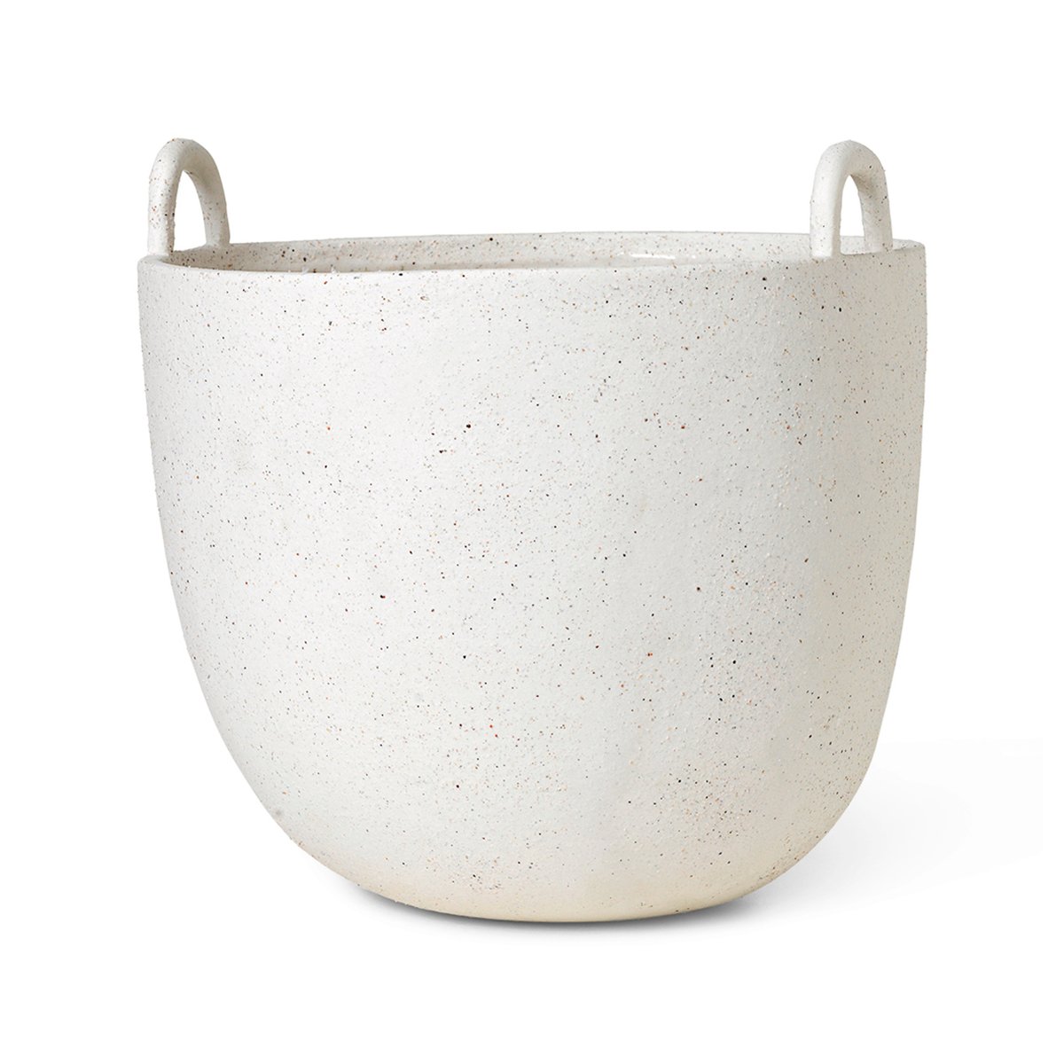 Ferm Living Speckle Blumentopf Ø30 cm Off white