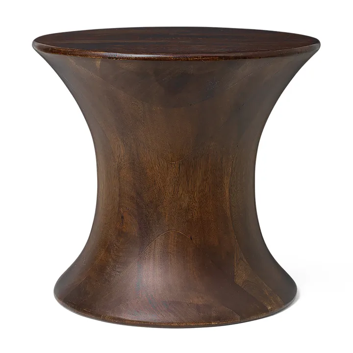 Spin runder Hocker 30 cm - Mangoholz, Ø33,5x30 cm - Ferm Living
