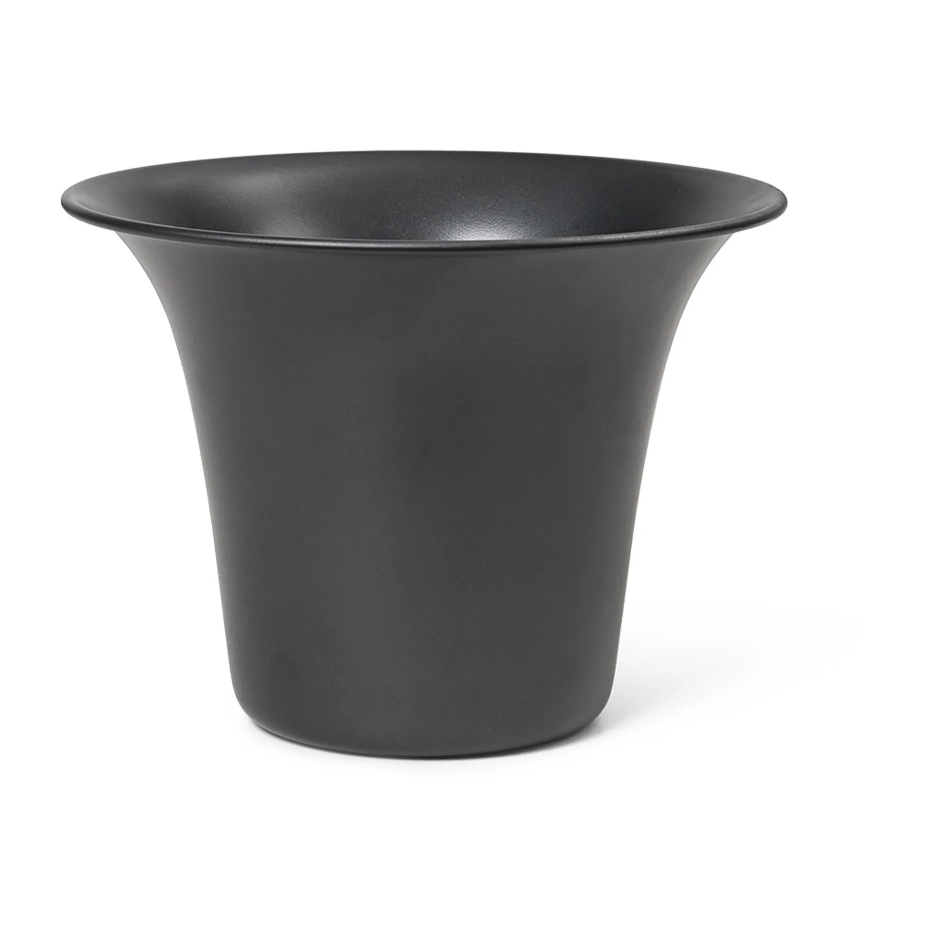 Spun Alu Blumentopf Ø24 x 17,5cm, Blackened Aluminium Ferm Living