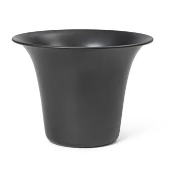 Spun Alu Blumentopf Ø24 x 17,5cm - Blackened Aluminium - Ferm Living