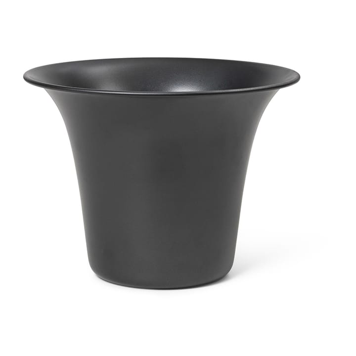 Spun Alu Blumentopf Ø24 x 17,5cm, Blackened Aluminium Ferm Living