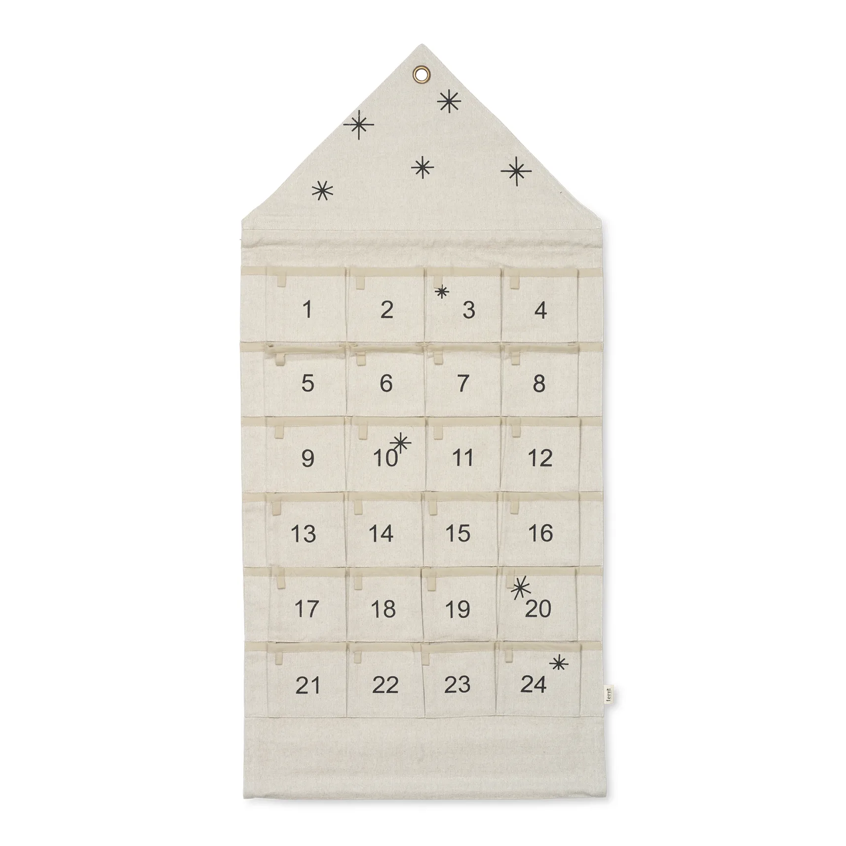 Star Adventskalender Haus 100cm, Sand Ferm Living