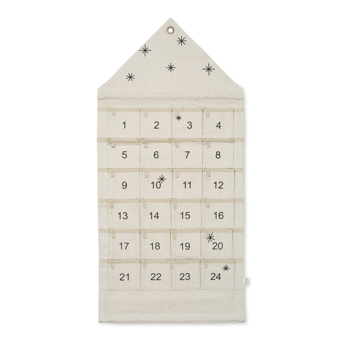 Ferm Living Star Adventskalender Haus 100cm Sand