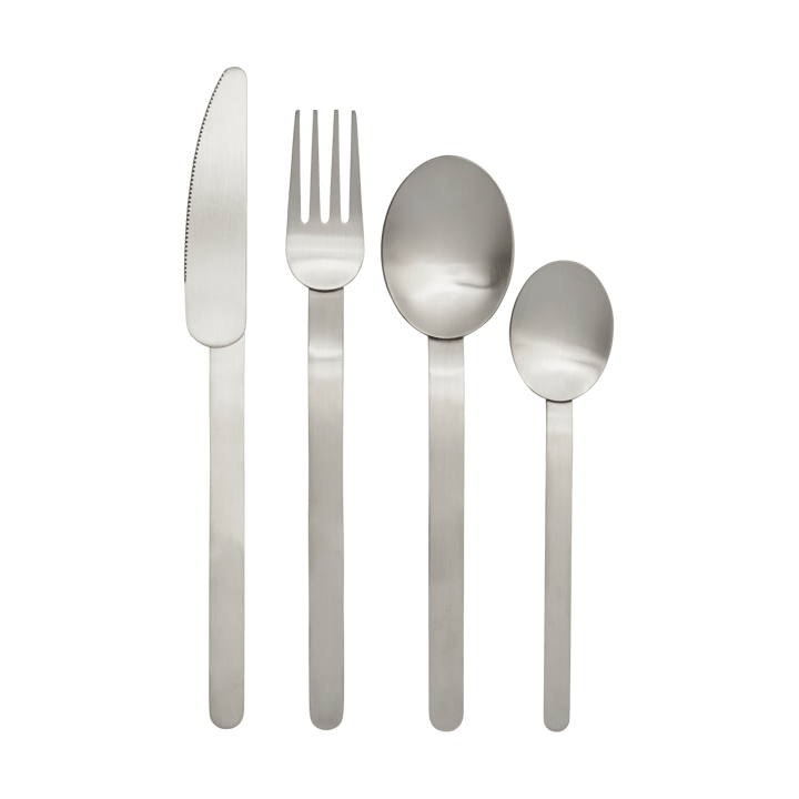 Stelo Besteckset 4-teilig - Brushed Stainless Steel - Ferm Living