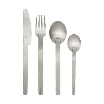 Stelo Besteckset 4-teilig - Brushed Stainless Steel - Ferm Living