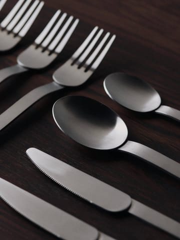 Stelo Besteckset 4-teilig - Brushed Stainless Steel - Ferm Living