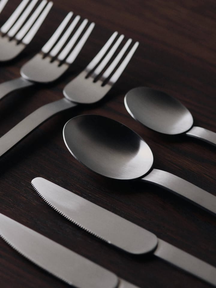 Stelo Besteckset 4-teilig, Brushed Stainless Steel Ferm Living