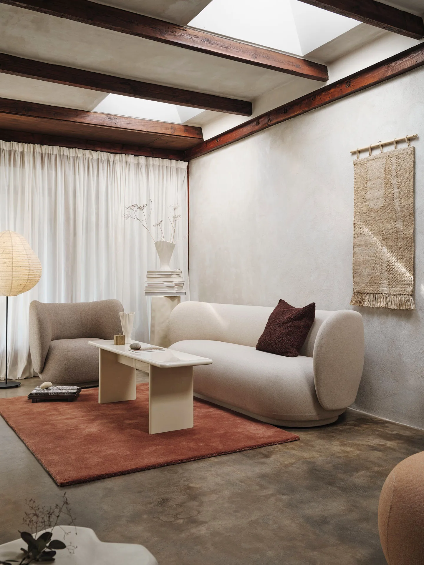 Stille getufteter Teppich, Red brown, 140x200 cm Ferm Living