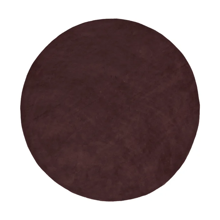 Stille getufteter Teppich runder - Dunkles Pecan, Ø240 cm - Ferm Living