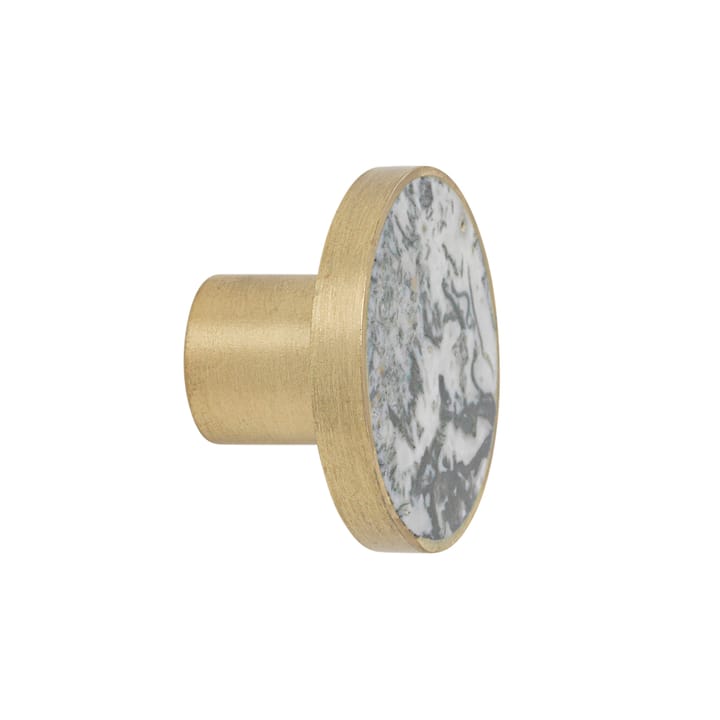 Stone Wandhaken groß, Agate Moss - Messing Ferm Living