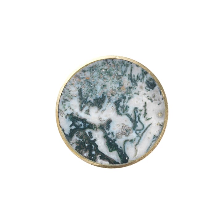 Stone Wandhaken groß, Agate Moss - Messing Ferm Living
