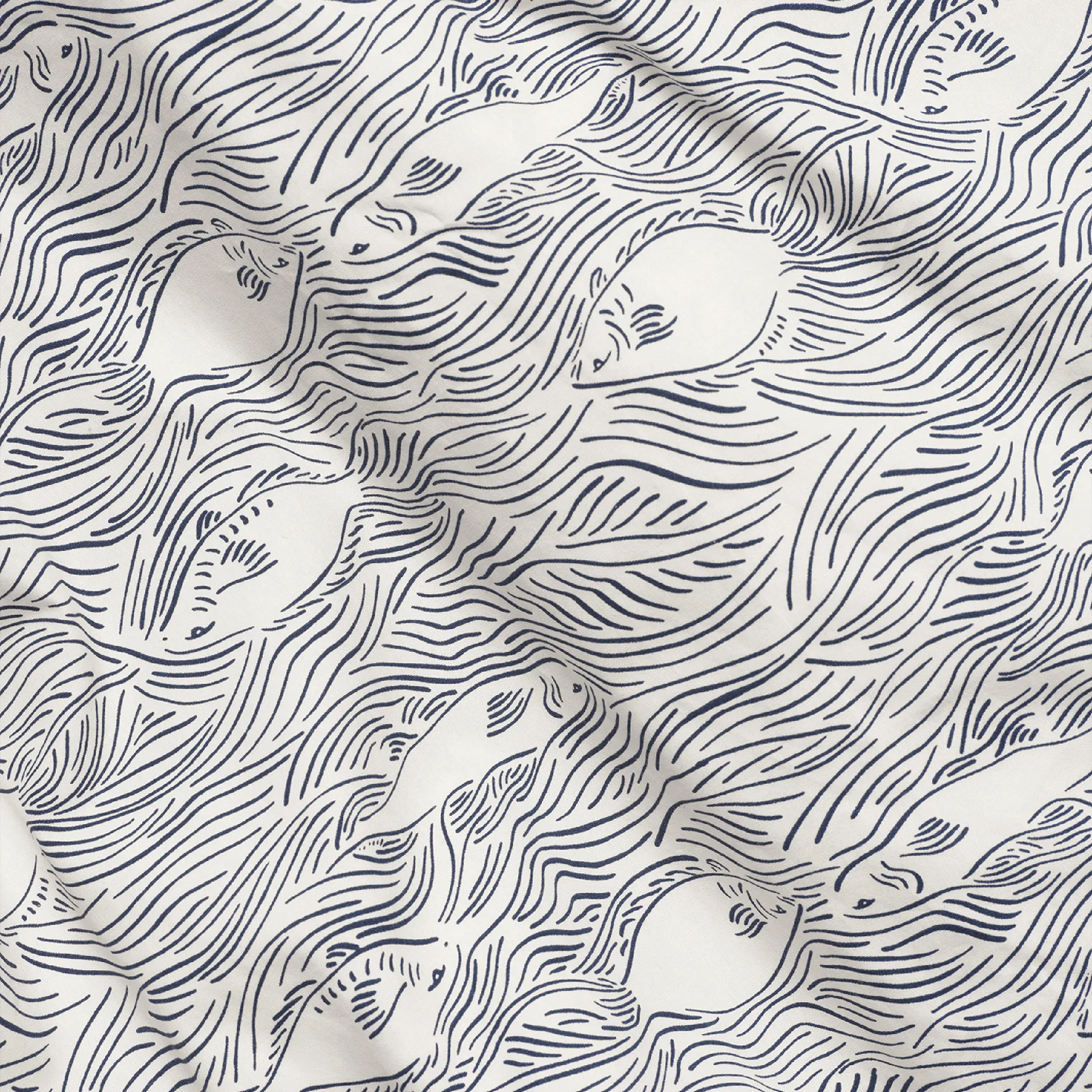 Stream Bettwäsche 70 x 100cm, Off white Ferm Living