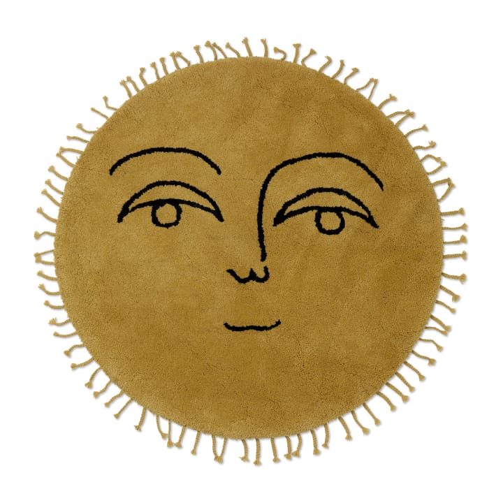 Sun Teppich Ø130cm - Yellow - Ferm LIVING