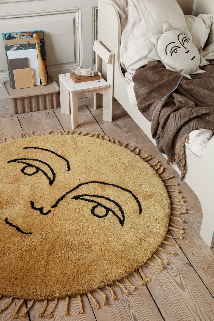 Sun Teppich Ø130cm, Yellow Ferm Living