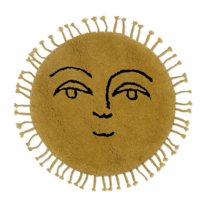 Sun Teppich Ø70cm - Yellow - Ferm Living