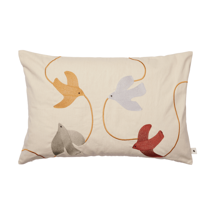 Swif bird embroided Kissenbezug 40x60 cm - Multi - Ferm Living